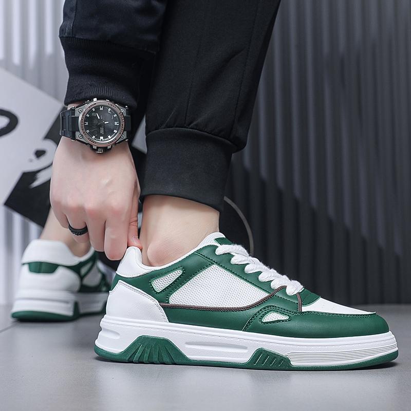 Модные популярные мужские повседневные туфли, сетчатые дышащие кроссовки с низким верхом, нескользящие кроссовки для ходьбы 2024 года, новые плоские мужские туфли