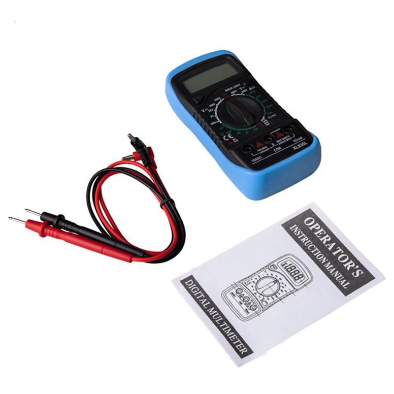 Цифровой ЖК-мультиметр Вольтметр Тестер напряжения переменного и постоянного тока Устройство проверки цепей Зуммер XL830L