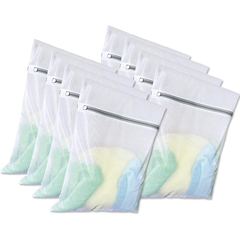 10/5 шт. сетчатые мешки для стирки, сетчатые мешки для стирки, прочная сетчатая структура с прочной молнией, подходят для нижнего белья, деликатной одежды