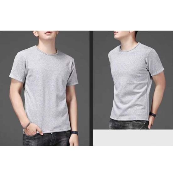 Летняя мужская футболка больших размеров, однотонная, с круглым вырезом, с короткими рукавами, средней длины, с хорошей воздухопроницаемостью, пуловер, топ