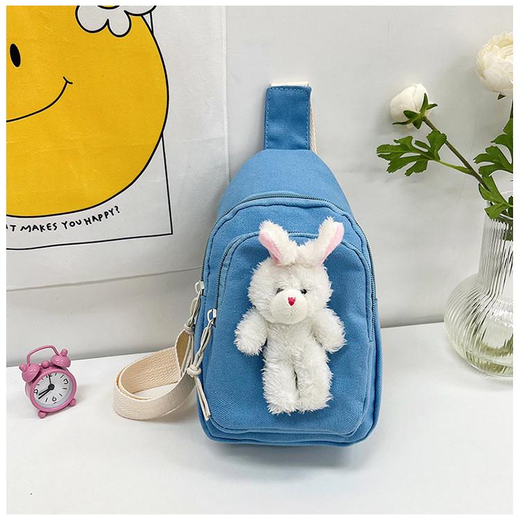 Rabbit Child Cartoon Crossbody Bag Outdoor Leisure Fashion Canvas Bag Shoulder