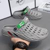 Cool Slippers New Breathable Beach Shoes Men's Hole Shoes Large Size Bag Head Slippers Men's Casual