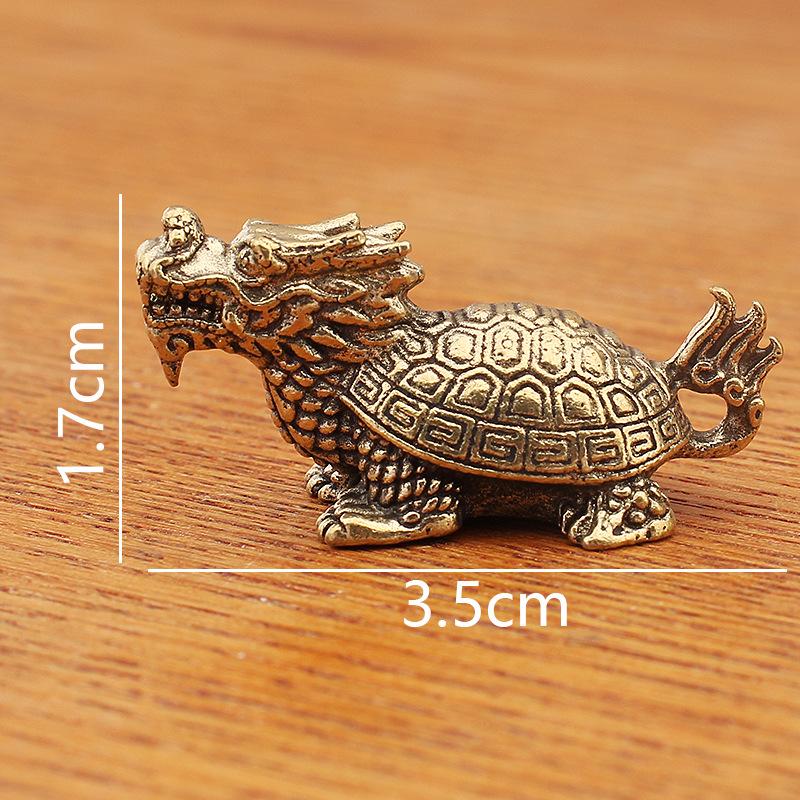 Nine Sons Of The Dragon - Vintage Solid Brass Accessories And Hanging Ornaments, Yazi And Taotie Desktop Decorations AndToys, Brass Crafts