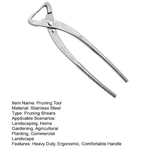 Инструмент для бонсай из нержавеющей стали Вогнутый резак Резак для почек Кусачки для проволоки Плоскогубцы для джина Расщепитель ствола Ножницы для бонсай Сверхпрочный инструмент для обрезки и ухода за садом