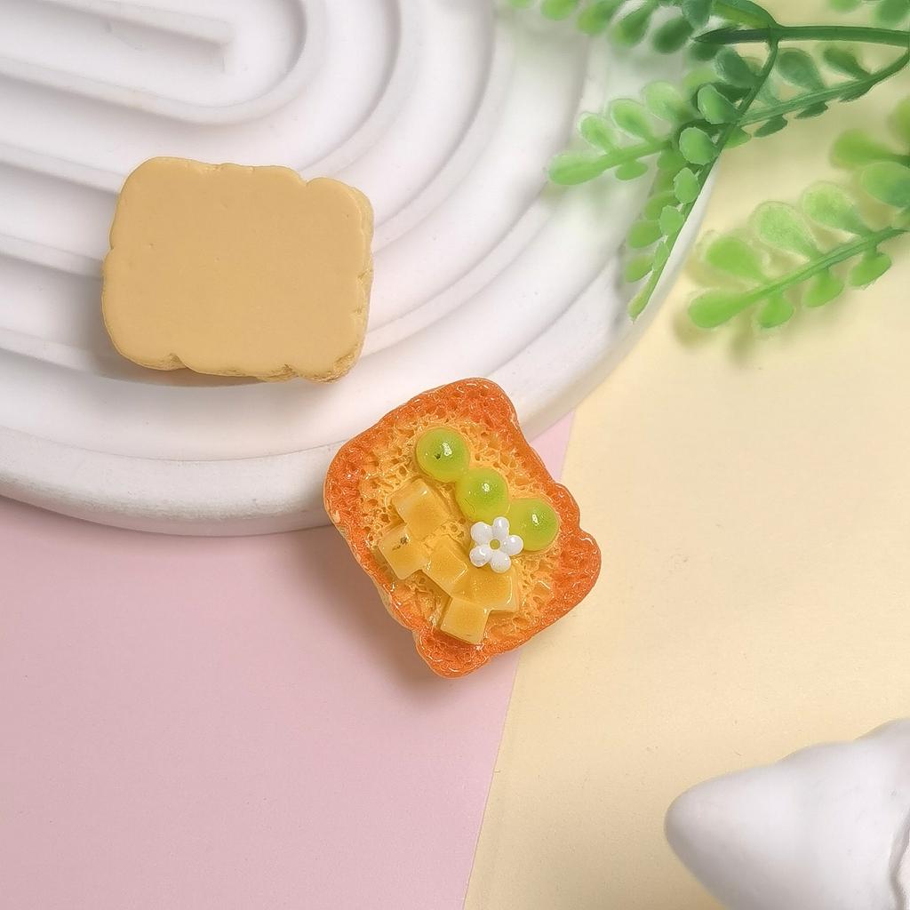 100PCS Resin Accessories Cute Cake Bread Flatback Scrapbooking Patch Craft DIY Children Hairwear Handmade Decoration Cup