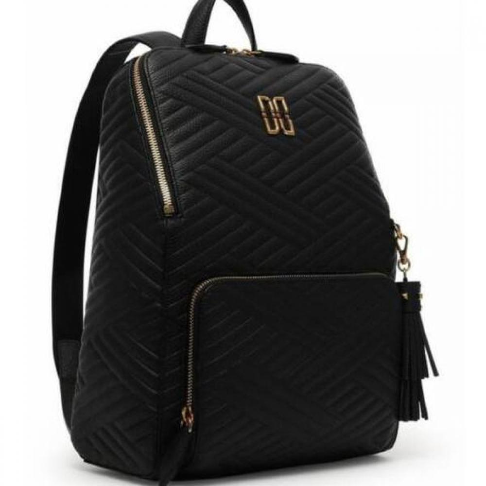Daks Black Cutting Dd Logo Quilting Leather Backpack Dcba2e369bk