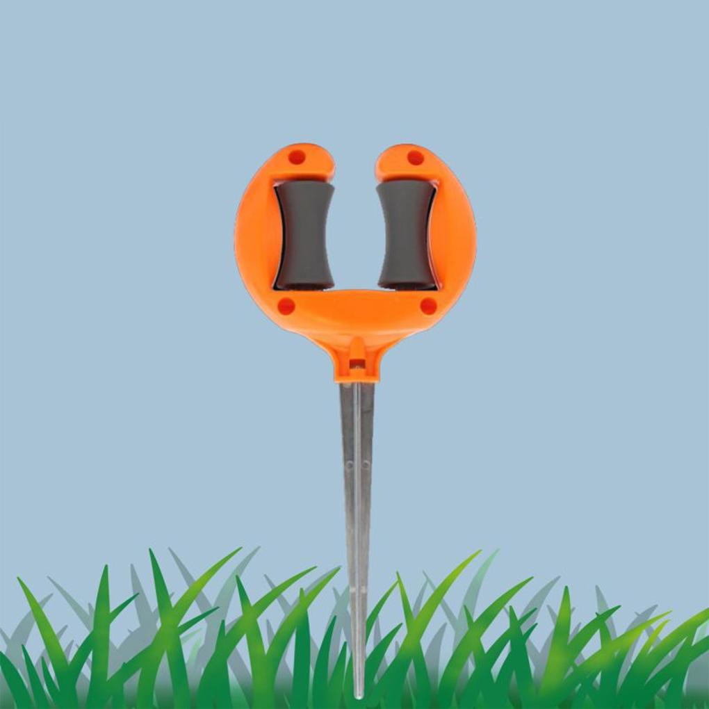 Garden Hose Guide Nail Water Pipe Tubing Positioning Bracket Anti-skid Yard Lawn Irrigation Hose Spike Holder with Top Roller