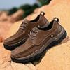 Outdoor Anti Slip and Wear-resistant Men's Workwear Shoes Fashionable New British Style Plus Size Mens Retro Casual Hiking Shoes