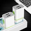 5V 2.1A EU Вилка Двойное USB Зарядное устройство Дизайн Капля Воды Дорожный Домашний Офисный Адаптер Умное Быстрое Настенное Зарядное устройство для IPhone Samsung Смартфонов Планшетов