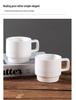 Wind Ceramic Mug Set: Matching Couple Coffee & Tea Cups (2-Piece)