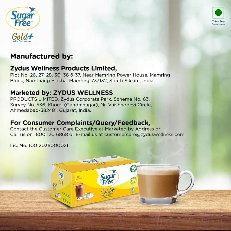 Sugar Free Gold, 100 Sachets (Pack Of 2) | India S No.1 Sweetner