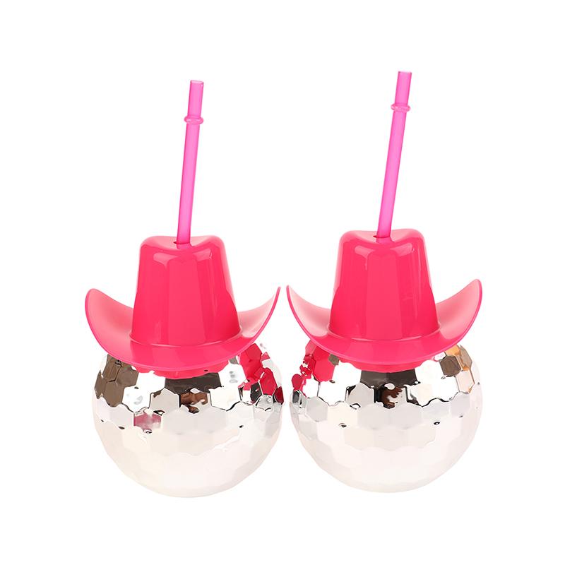 600 мл уникальные чашки для диско-шара, ковбойская чашка для диско-шара с соломкой, коктейльная чашка