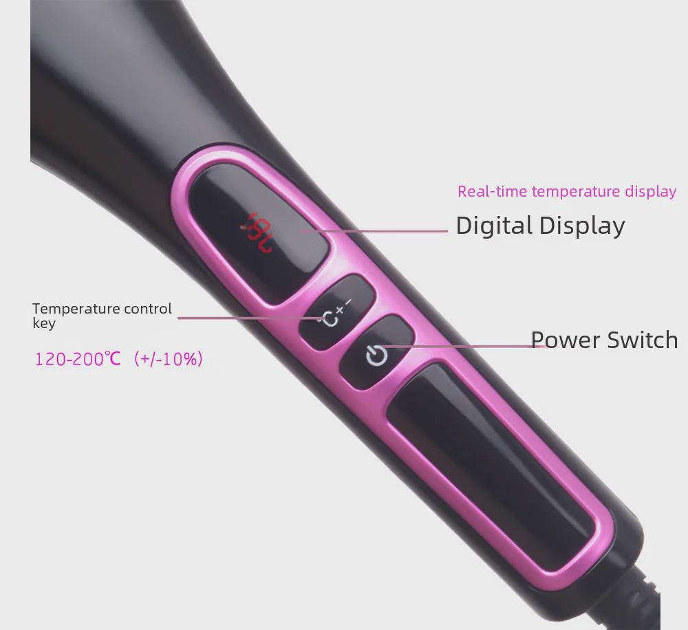 Электрический выпрямитель для волос Cross-Border Ionic LCD - быстрый и бережный к волосам