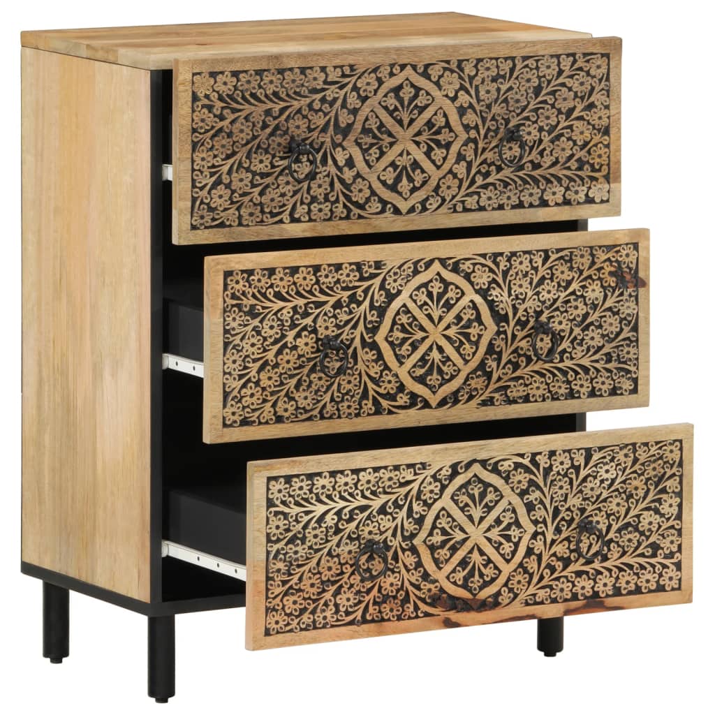 Side Tables (2 pcs) 60 x 33 x 75 cm Solid Mango Wood