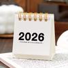 Мини настольный календарь 2026 Настольный перекидной маленький настольный календарь Янв. 2026 по дек. 2026 12