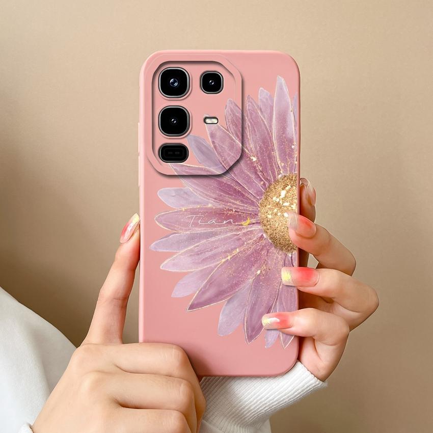 Для телефона Infinix Note 50 Pro Plus 40 50x Модный чехол с узорами «Звездное небо» и «Кот», Гладкий жидкий силикон, Высококачественный противоударный чехол для Infinix