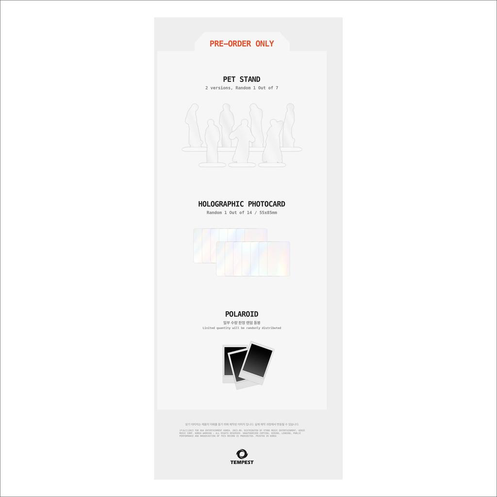 Tempest [INTO THE STORM] 1-й сингл-альбом (Вер. / B вер.)