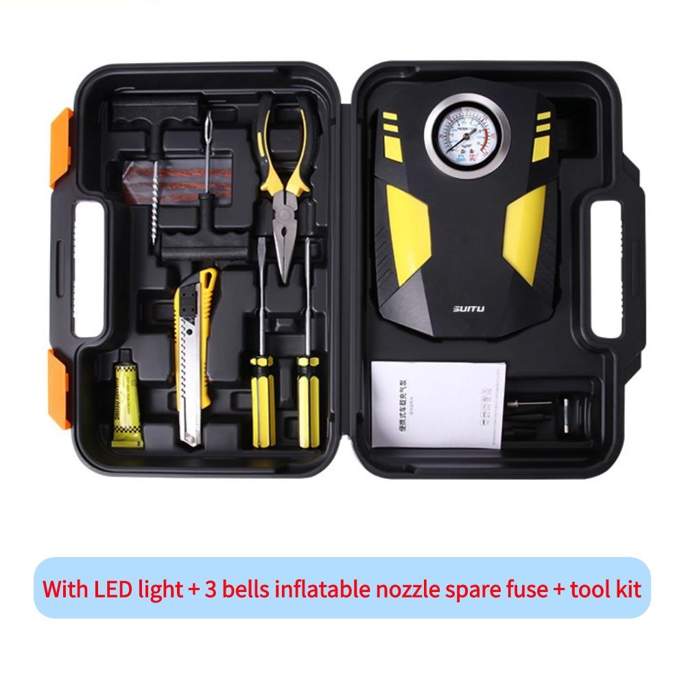 Автомобильный надувной насос, небольшой автомобильный портативный автомобиль с электрическими шинами, высокая мощность, 12 В, надувной насос, трубка насоса