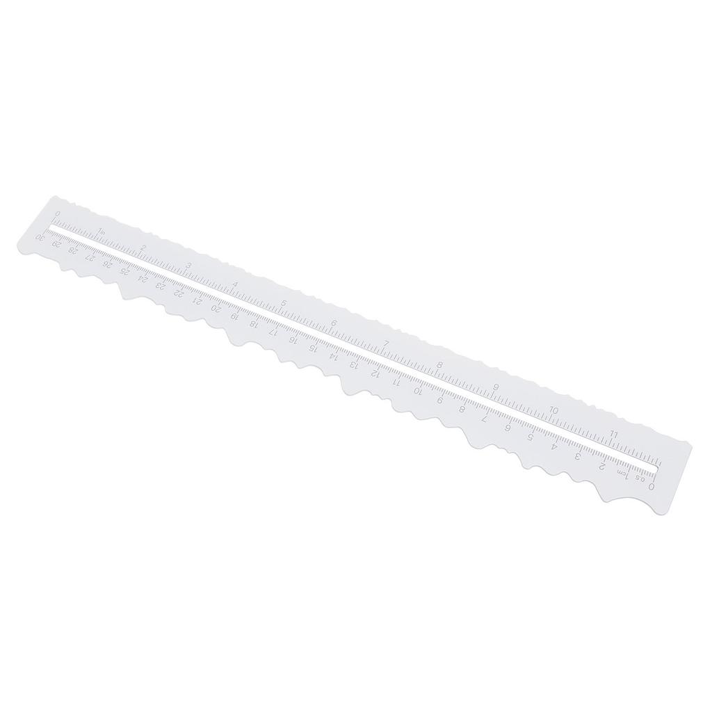 Paper Tearing Ruler Plastic Double Sided Deckle Edge Ruler for Crafting Activities