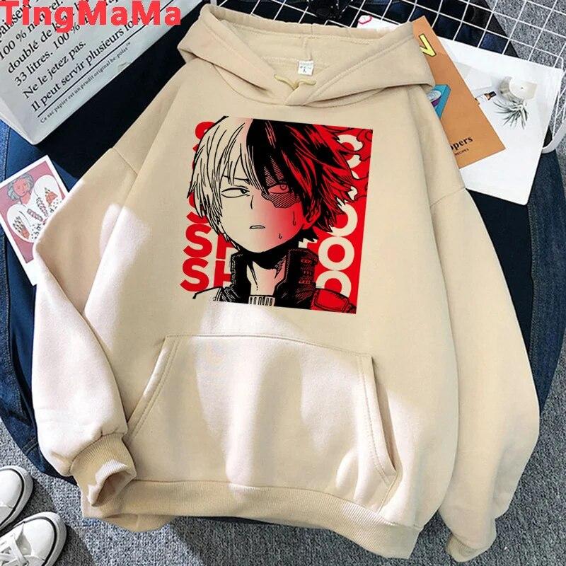 Толстовки My Hero Academia Shoto Todoroki унисекс y2k с эстетическим принтом, корейский пуловер унисекс 2021, толстовка унисекс 2021