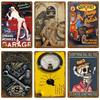 Vintage Metal Sign for Garage Gas Oil Spark Plug Tyre Service  Man Cave Club Bar Home Wall Decor Art Tin Sign Decorative Plaque