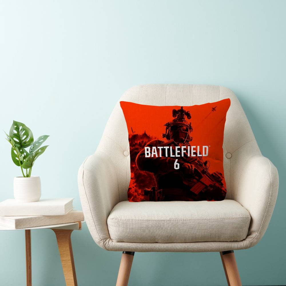 B-Battlefield 6 Крутая игровая подушка Аниме подушка Подушка для изголовья дивана-кровати Чехол для подушки Чехол для подушки 45x45 см Мода