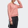 Adidas Нео повседневный спортивный свитер с круглым вырезом, женский свитшот, дымчато-серый, розовый GM2311