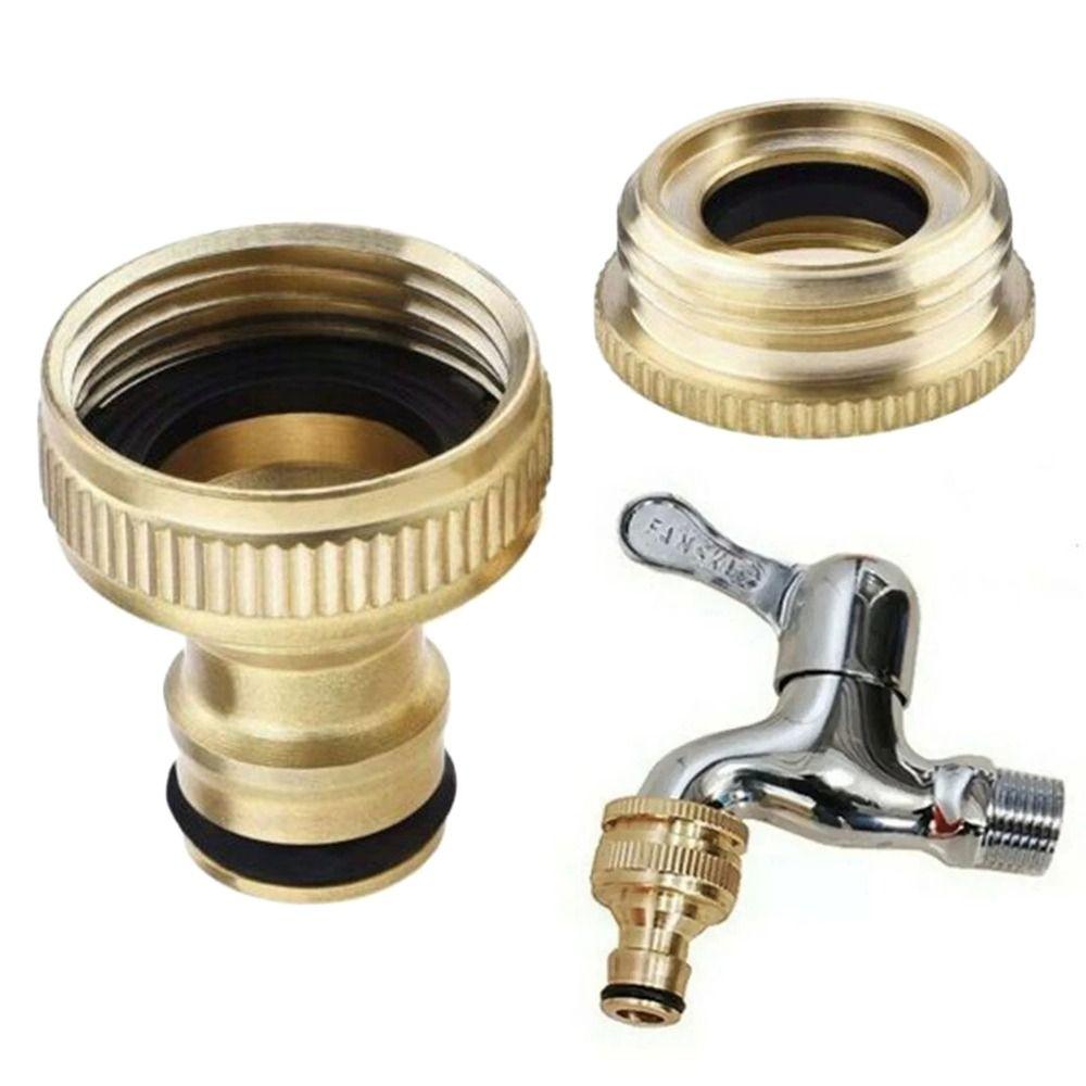 Brass Hose Tap Connector Universal Faucet Hose Tap Durable Garden Water Pipe Adapter Garden