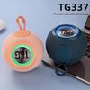 "TG337 Portable Bluetooth Speaker with LED Light - Compact Wireless Subwoofer"