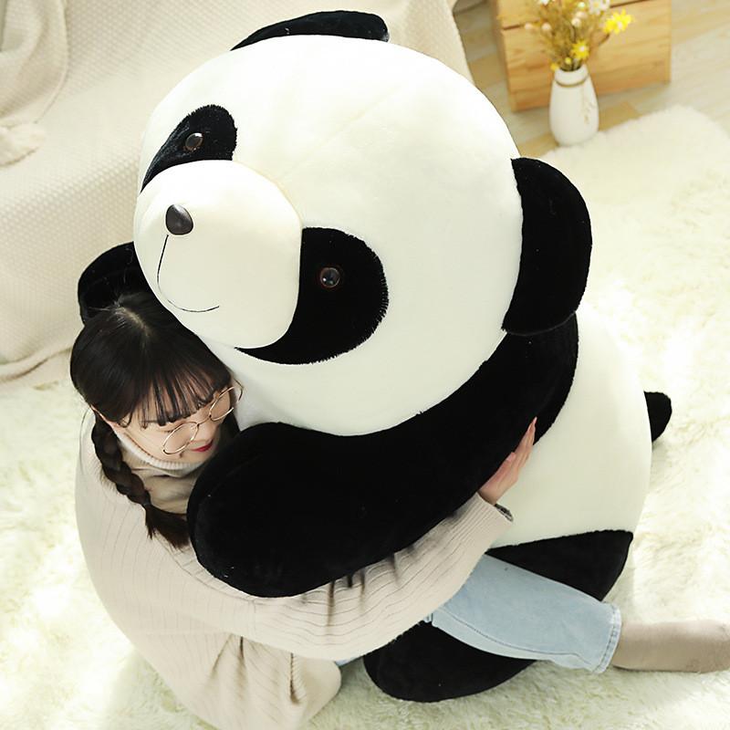 Adorable Panda Plush Toy Soft Cuddly Doll For Kids Creative Design In Various Sizes