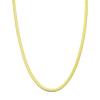 18K Gold Plated Flat Snake Chain Necklace for Women