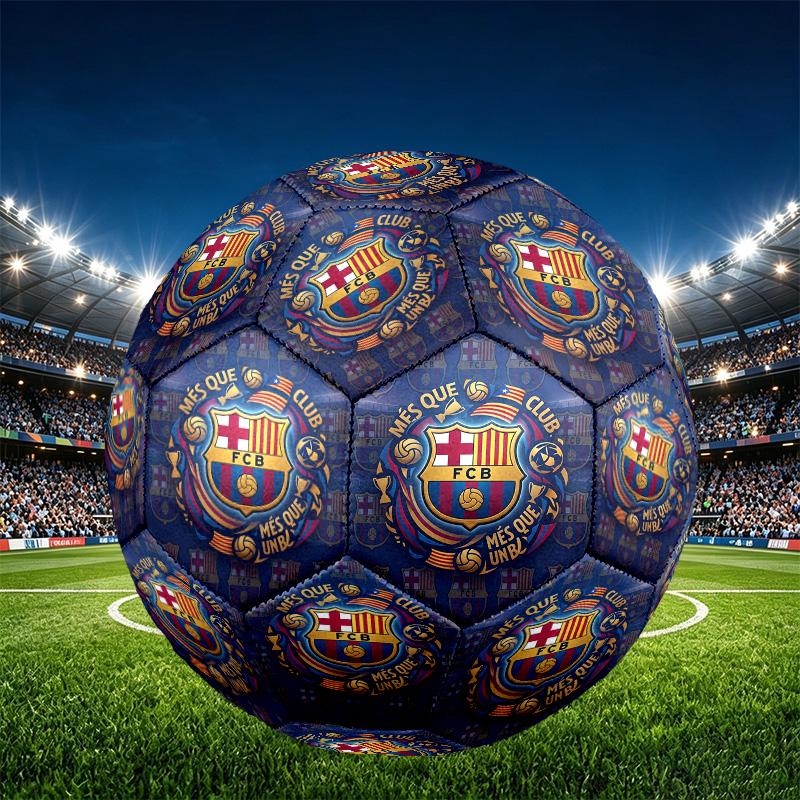 Футбольный мяч Barcelona FC, размер 5, из износостойкого ПУ, для матчей, тренировок и ежедневных занятий, подарок на день рождения для футбольных фанатов