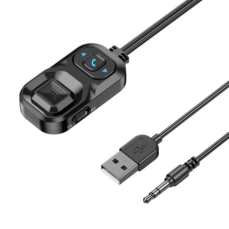 Bluetooth 5.1 Приемник для Автомобиля, 2-в-1 Rx/Tx Шумоподавление Bluetooth 3,5 мм Aux Адаптер Поддержка Siri для Автомагнитолы/Домашнего Стерео