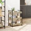 VidaXL Kitchen Trolley, Shelf with Wheels, Service Cart, Indoor Living Room Bathroom Storage Furniture, Oak 842357