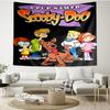 Scooby Print Tapestry - Portable Wall Decor Cloth, for Home, Dorm, Travel, Bedroom, Living Room - Ideal Birthday Housewarming Gift