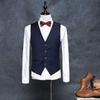 Four Seasons New Men's Slim Fit Casual Vest Groomsman Professional Attire Workwear Vest