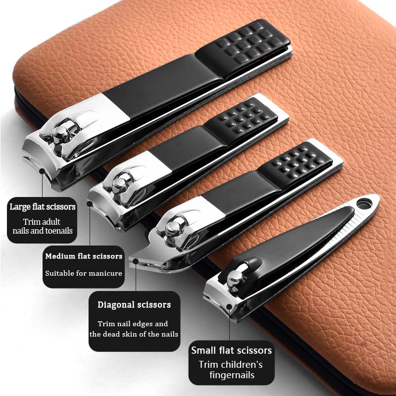 7-24 шт. Набор инструментов для маникюра из нержавеющей стали, кусачки для кутикулы, резак, профессиональный набор кусачек для ногтей, инструменты для педикюра, нейл-арта и ухода