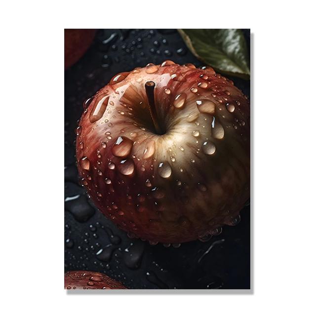 Tasty Fruit Kitchen Canvas Paintings Watermelon Banana Apple Lemon Poster Wall Art HD Picture For Interior Decor Frameless