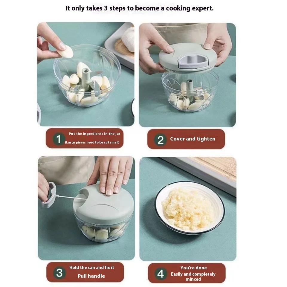 900ml Multifunctional Vegetable Cutter Handheld Meat Grinder Household Manual Meat Mincer Garlic Chopper Tools Kitchen Gadgets