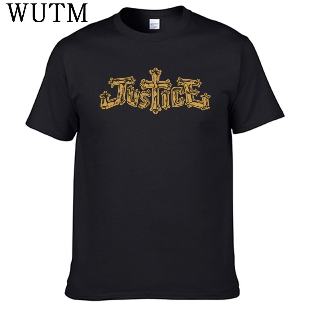 Band Justice T Shirt 100 Cotton Men Shirt