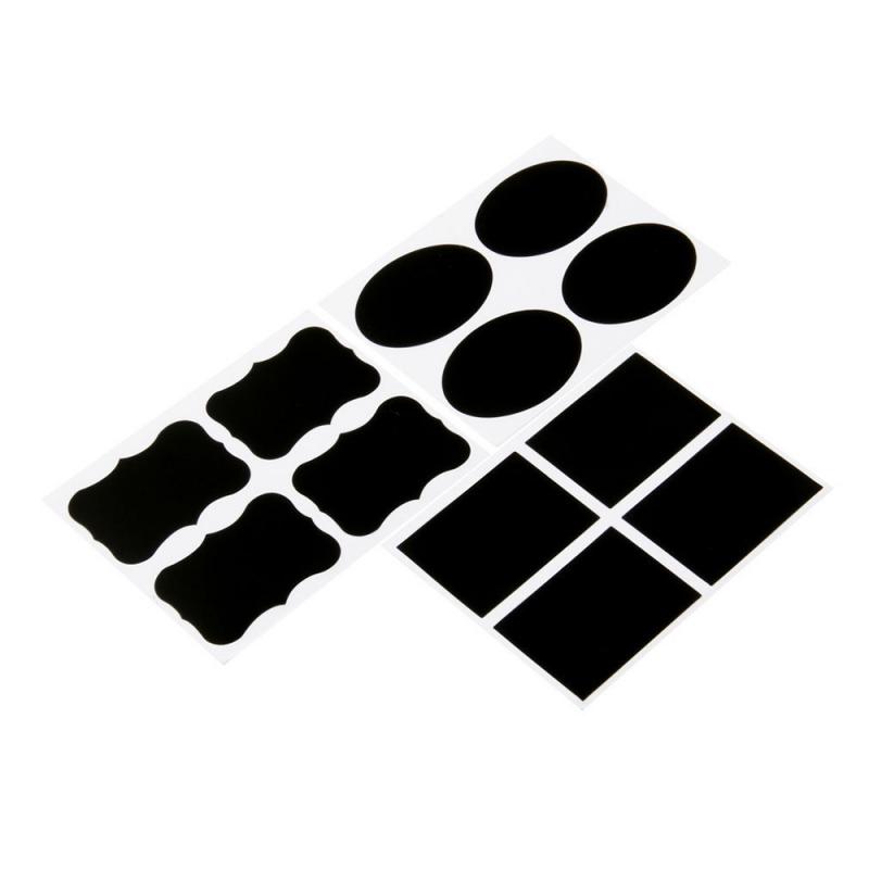 /9 Sets Blackboard Spice Sticker Reusable Jam Labels Kitchen Stickers Organizer Wall Sticker Home Decor Chalkboard Label
