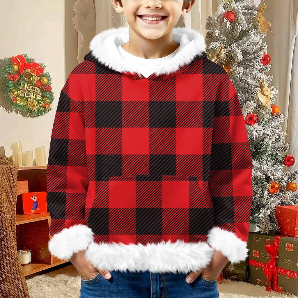 Children's Sweatshirt Girls Boys Long Sleeve Lightweight Casual Hoodie Loose Comfortable Sweatshirt