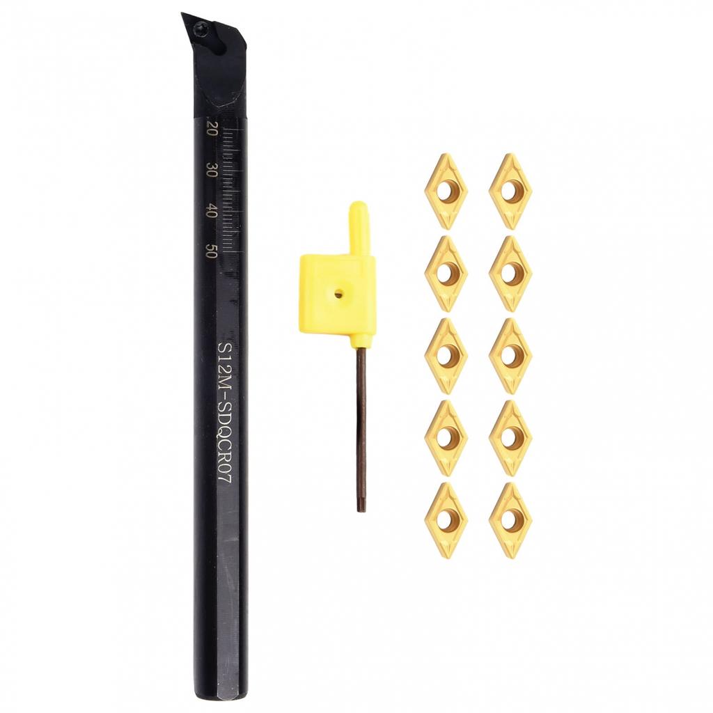 Прочный токарный расточной держатель S12M SDQCR07 для гладкой