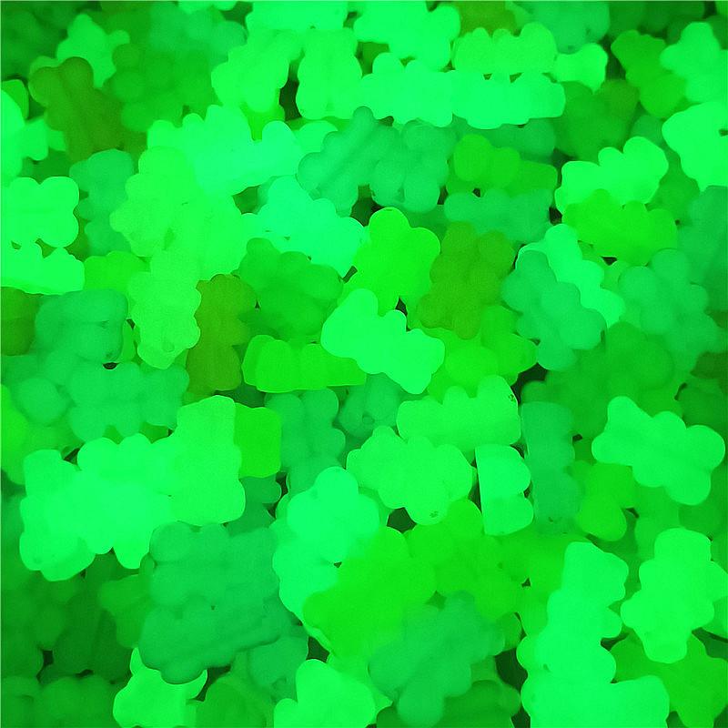 10 шт. 12*19 мм ночное свечение, конфеты, желе, вертикальное отверстие, медведь для DIY, браслет, ожерелье, шпилька, материал, аксессуары ручной работы, ювелирные аксессуары