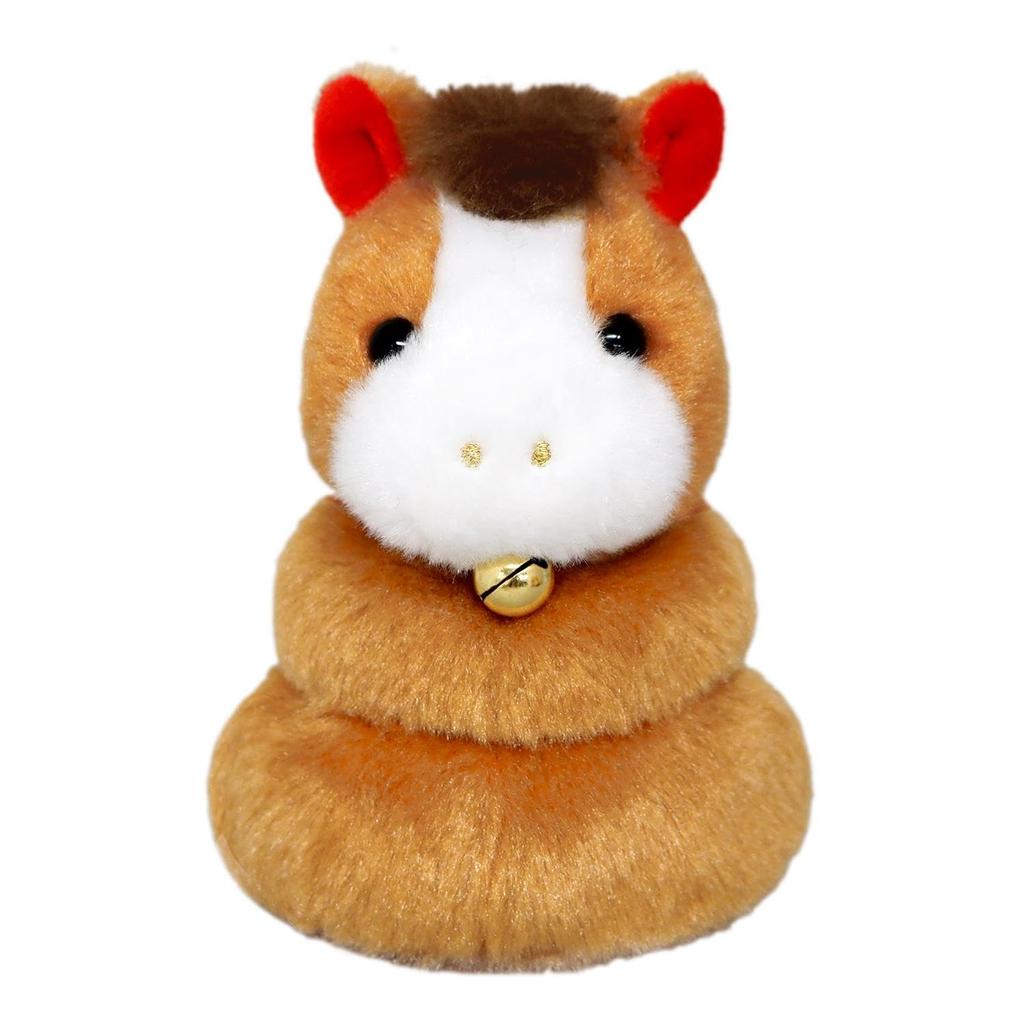 Sanei Boeki 2026 Zodiac Umamochi (Brown) W7 x D6.5 x H10cm Plush Toy