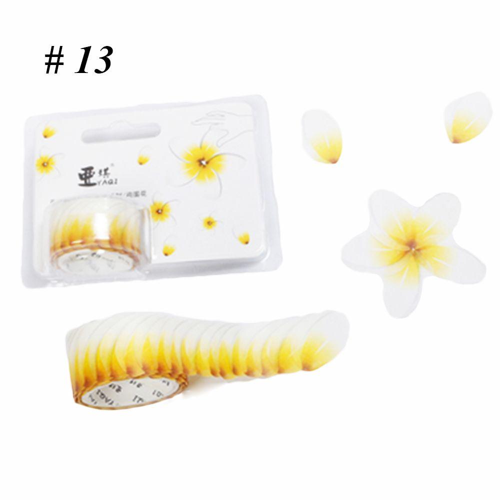200PCS Adhesive Stylish Decorative Flower Petals Tape Masking Tape Sticky Paper Scrapbooking