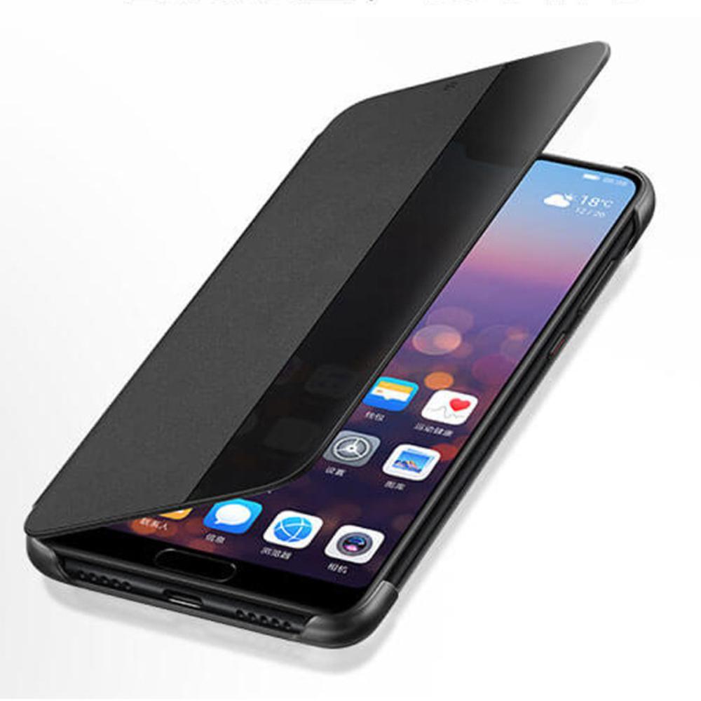 Умный чехол-книжка Smart View для Huawei P50 Pro, P40, P30 Lite, P20, P10 Plus, Mate 20 Lite, Mate 20, Mate 10 Pro с функцией Авто Сон/Пробуждение и Защитой Всего Корпуса