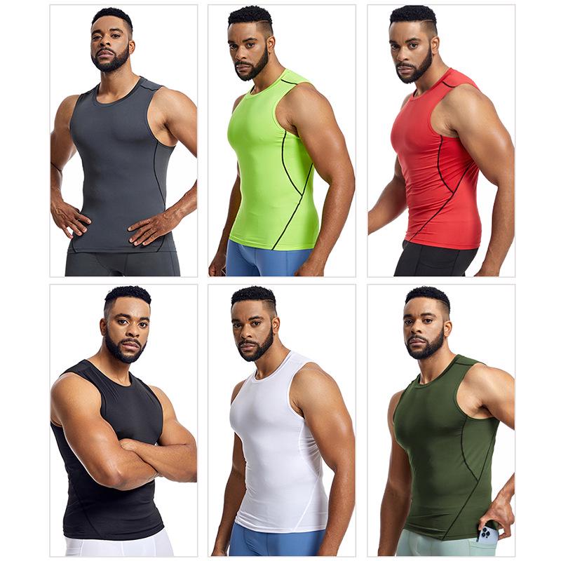 Men's Quick-Dry Silk Grid Sports Vest: Spring/Summer Base Layer for Training, Running, and Basketball