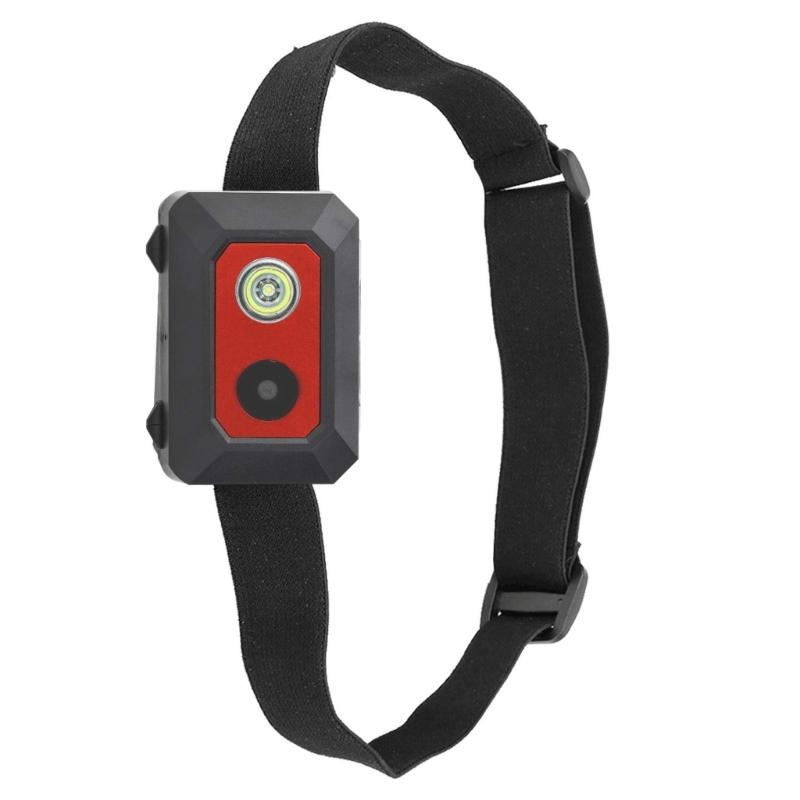 1 Set F18 Head Mounted Camera with Headstrap & Charging Cable for Adventure Outdoor Wearable Video Recording Device