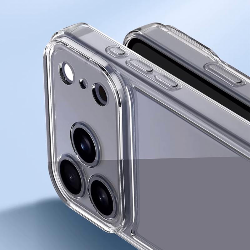 Противоударный прозрачный чехол из ТПУ для iPhone 17 16 Pro 15 14 13 12 Pro Max 11, прозрачный мягкий силиконовый чехол для телефона с черным цветочным принтом